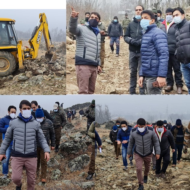 District Administration Srinagar launches anti-encroachment operation at Chhaterhama to retrieve over 350 kanals of Govt land