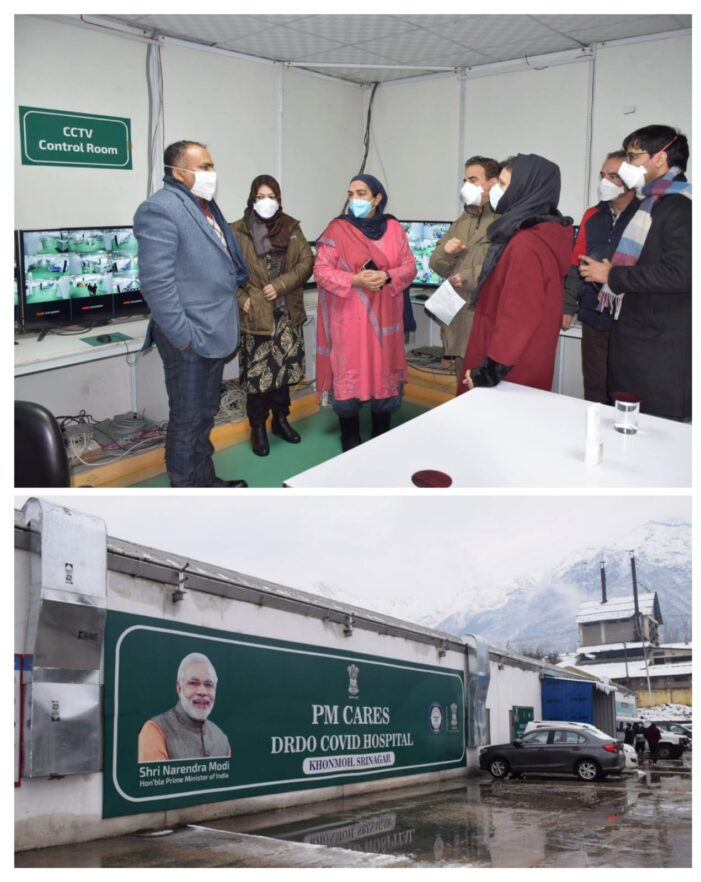 Div Com Kashmir visits Tertiary Health Care hospitals in Srinagar