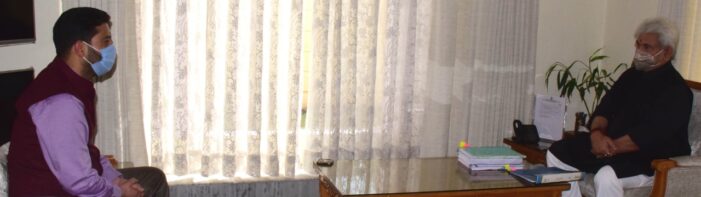 Political leader, Member DDC Srinagar call on Lt Governor