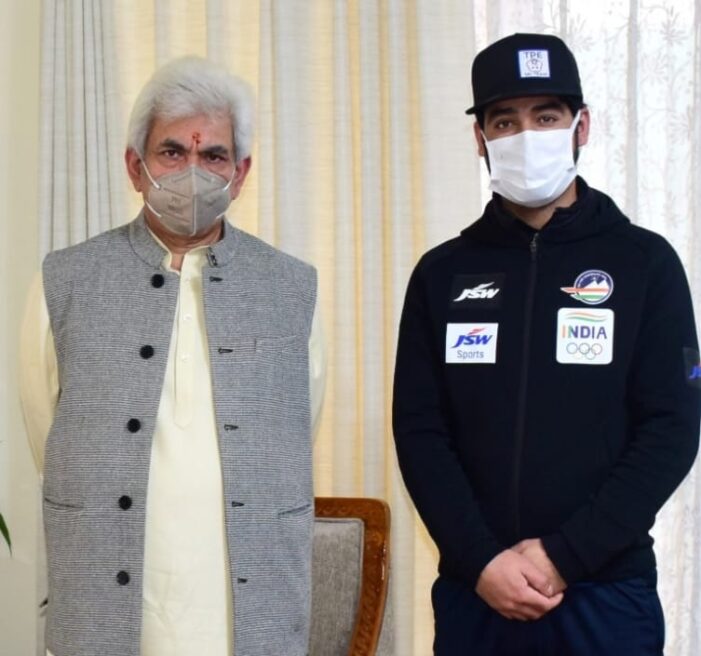 Winter Olympics-bound Arif Khan calls on Lt Governor