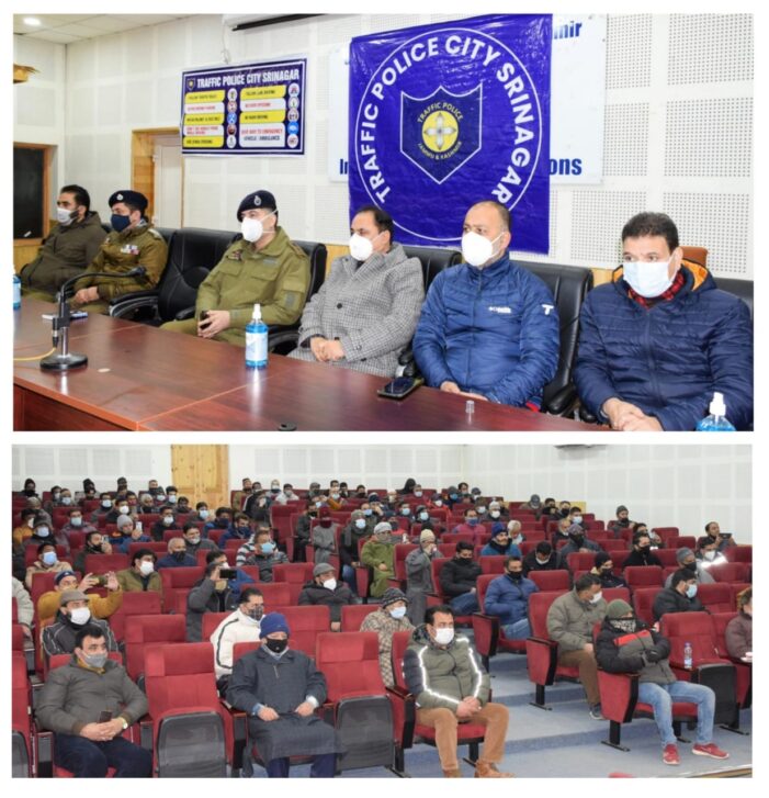 SSP Traffic City holds interaction with Transporters of Kashmir valley