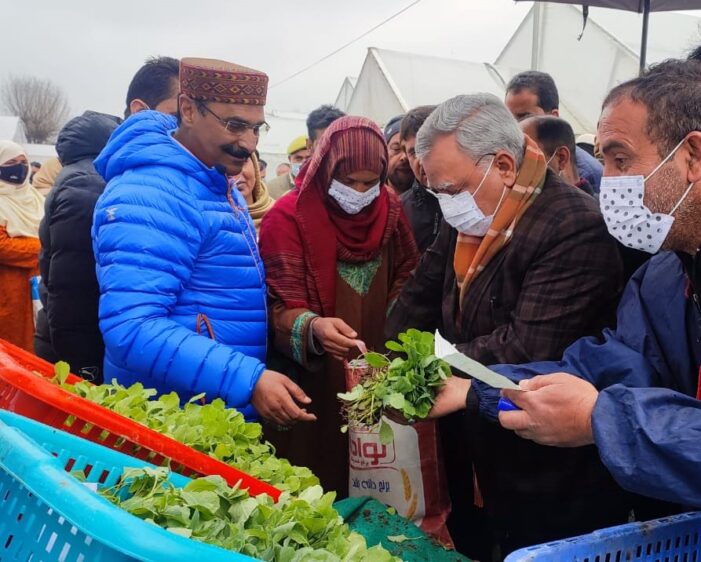 Advisor Farooq Khan inaugurates sale of vegetable seedlings at Lal Mandi