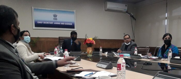 Chief Secretary, Secretary DARPG approve outlines of Digital Dashboard for J&K