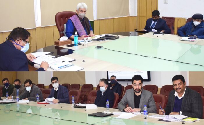 Lt Governor reviews progress under Jal Jeevan Mission Project