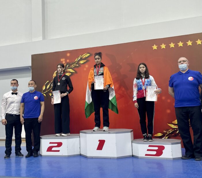 JK’s Wushu player Sadia makes Nation proud by winning Gold at Moscow Wushu Stars Championship