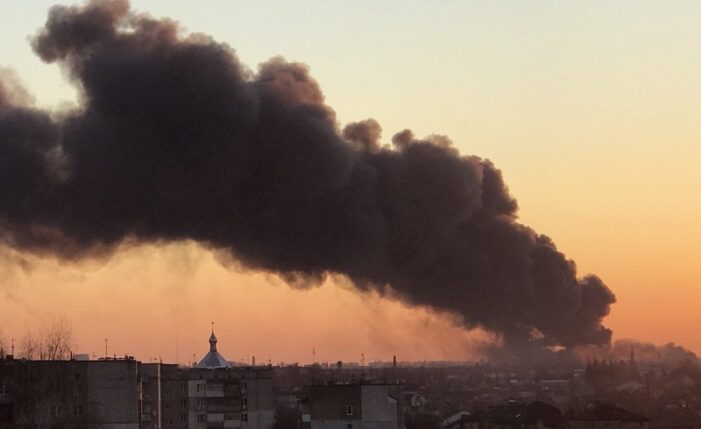 Russia strikes near Lviv airport as bombardment expands across Ukraine
