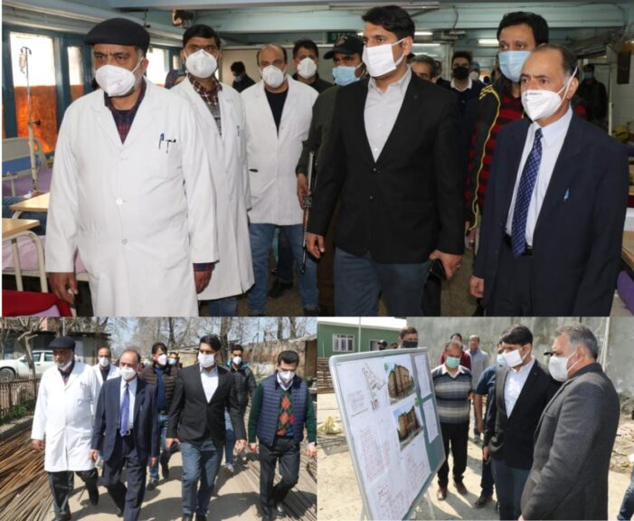 DC Srinagar visits B&J Hospital Barzulla; oversees patient care facilities post fire episode