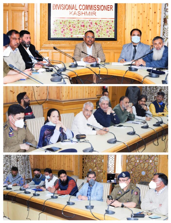 Div Com Kashmir reviews arrangements for holy month of Ramadhan, Navratri