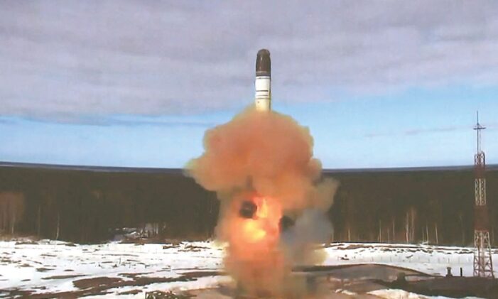 Russia tests intercontinental nuclear-capable missile