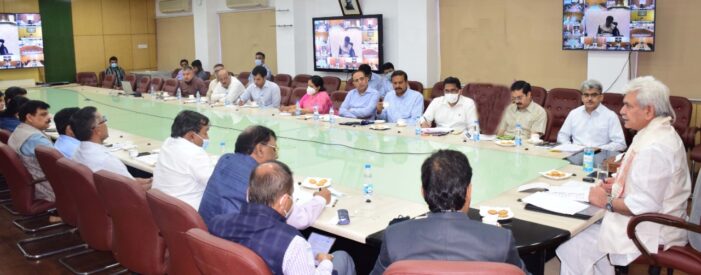 Lt Governor chairs high-level meeting on effective implementation of initiatives announced in J&K UT budget 2022-23
