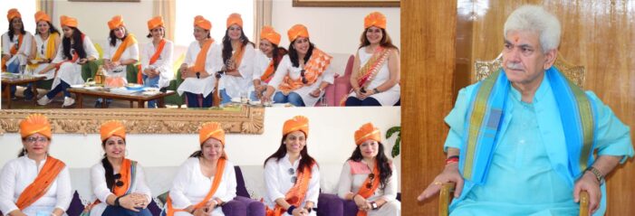 Lt Governor interacts with Members of J&K’s First Women Cycling Club