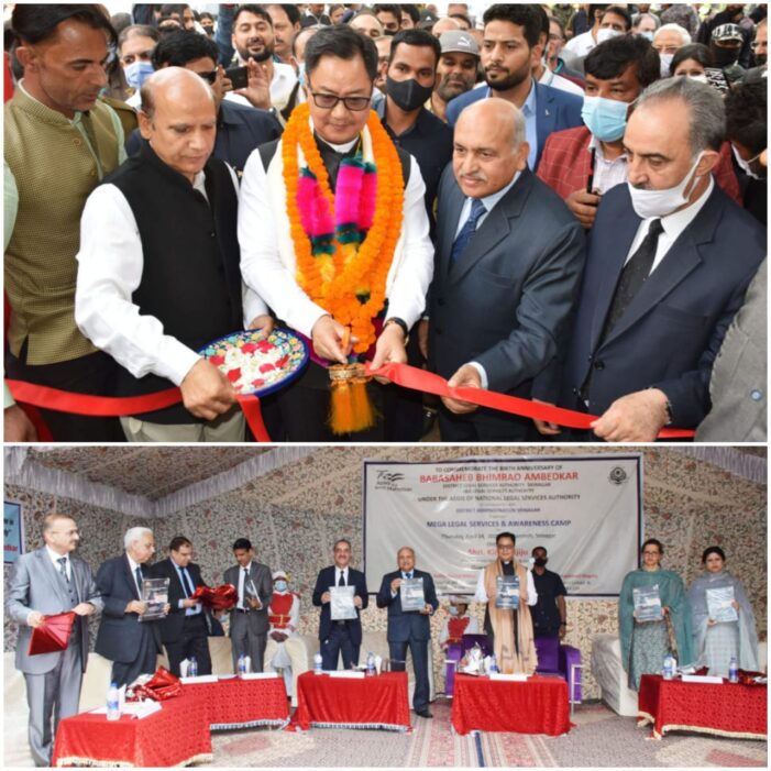 Rijiju inaugurates Mega Legal Services and Awareness Camp at Khonmoh