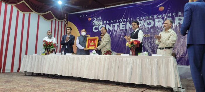Advisor Bhatnagar addresses valedictory session of ‘Two-Day International Conference on Contemporary Business Trends’ at NIT Srinagar