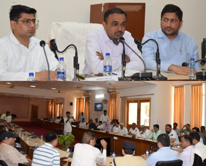 Div Com Jammu visits Rajouri; reviews development scenario of district
