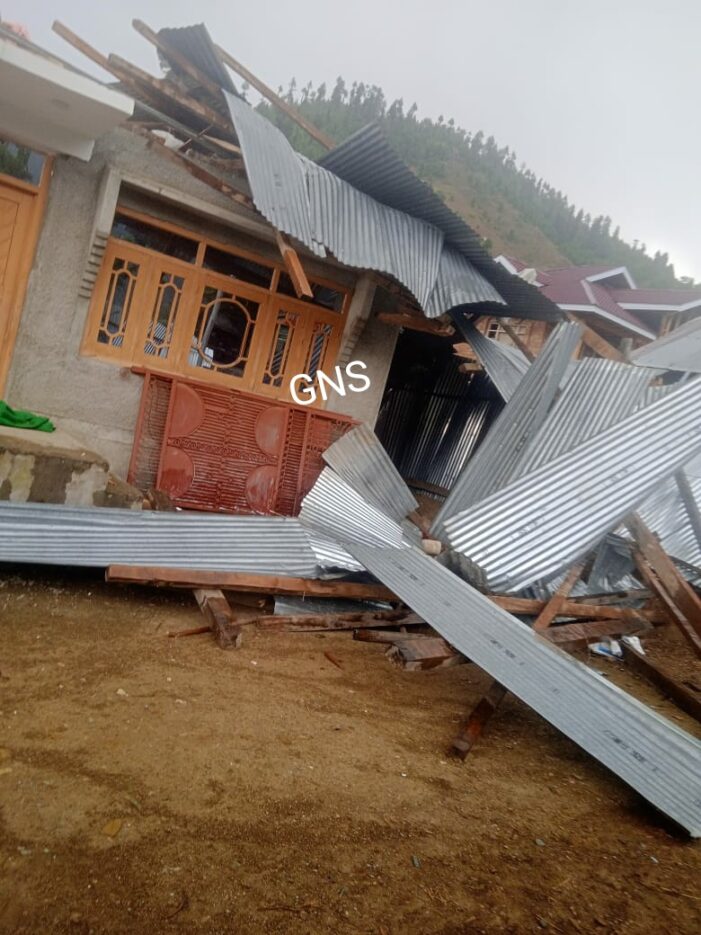 Gusty Winds Cause Damage to Residential House in Lolab