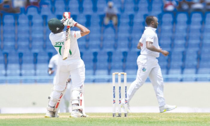 Bangladesh staring at innings defeat in first West Indies Test