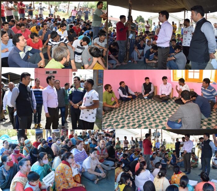 Commissioner Secretary Revenue visits Vessu migrant colony, takes stock of grievances, demands of inhabitants