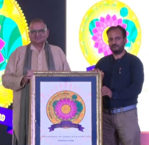 J&K bags ‘Star of Governance-SKOCH Award in Horticulture’