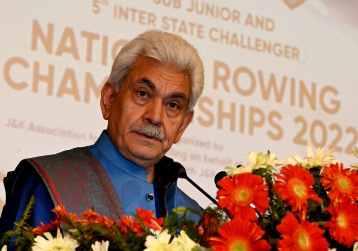 Lt Governor Inaugurates First-Ever National Rowing Championship in J&K