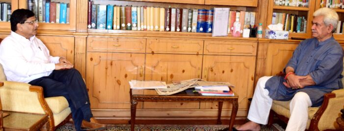 VC SKUAST Jammu, former MLC call on Lt Governor