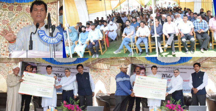 Union MoS Agriculture and Farmers Welfare visits Pulwama