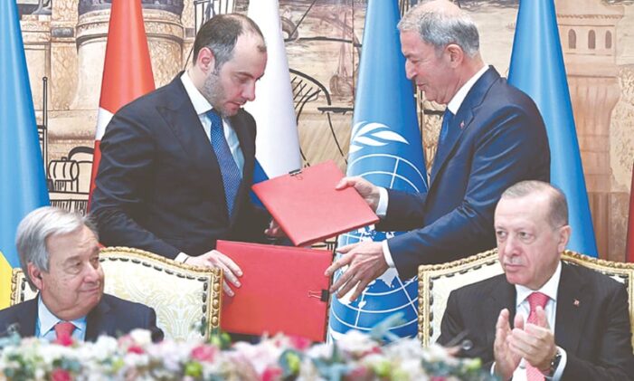 Russia, Ukraine seal landmark grain deal in Turkiye