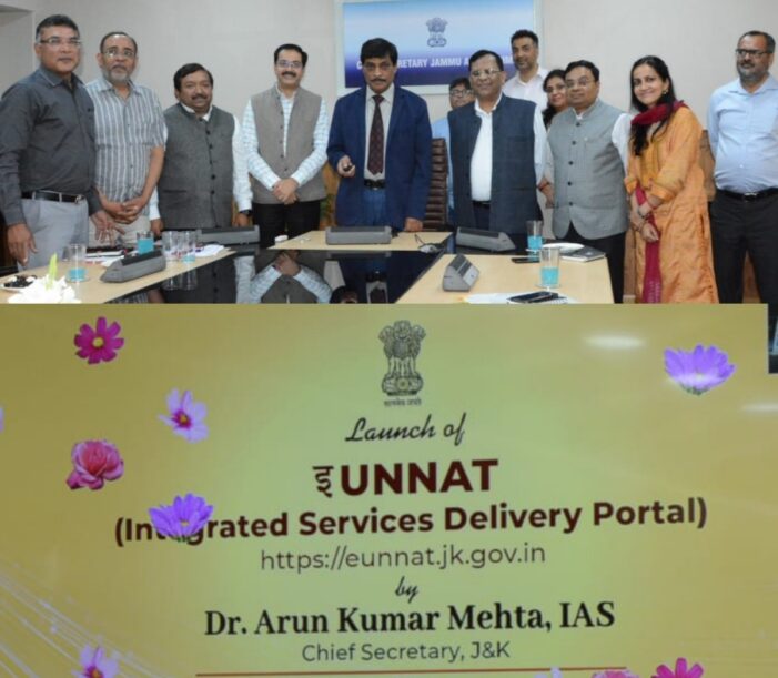 Chief Secretary launches e-UNNAT Portal in J&K