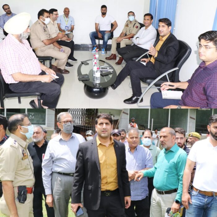 DC Srinagar visits Cricket Stadium Sonawar 