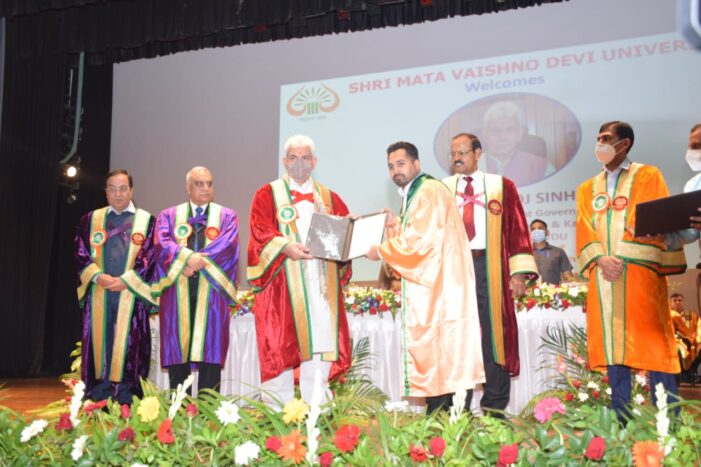 Lt Governor addresses 8th convocation of SMVD University