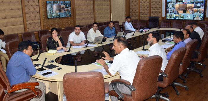 Pr. Secy H&ME reviews progress of AB-PMJAY, SEHAT schemes across J&K