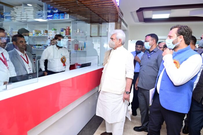 Lt Governor inaugurates 150-bedded Ujala Cygnus Kashmir Superspeciality Hospital in Nowgam
