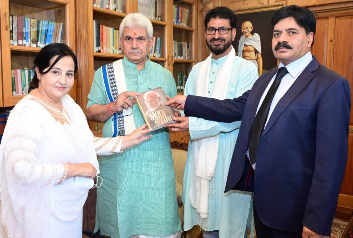 Former legislator, President J&K JDU call on Lt Governor