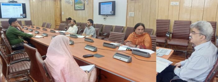 Dulloo reviews progress under Capex, CSS, NABARD for Animal, Sheep Husbandry and Fisheries