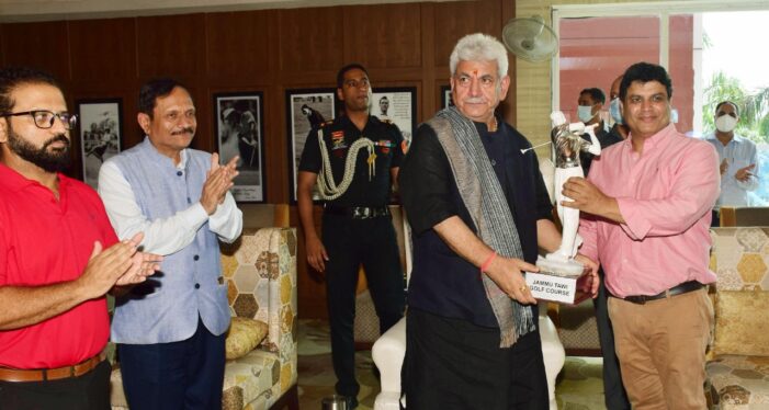 Lt Governor attends the finals of PGTI’s “J&K Open 2022” Golf Tournament at Jammu