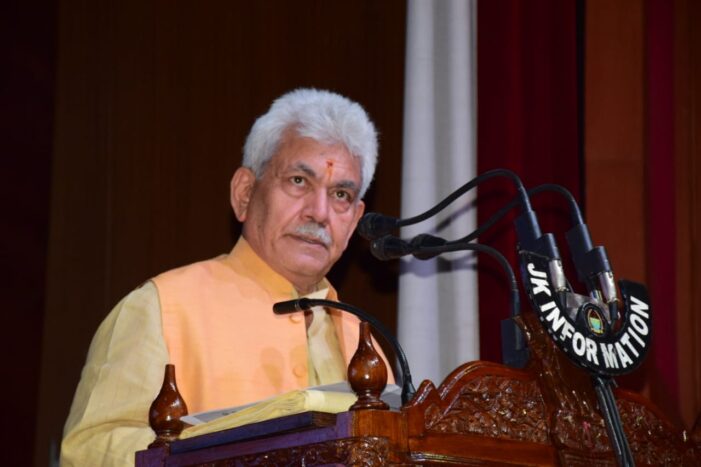 Lt Governor launches campaign for Nasha Mukt Jammu Kashmir