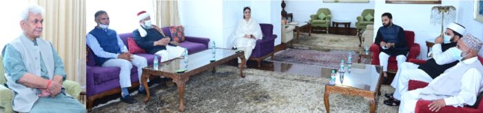 Delegation of United Ullmah-i-Ahlli Sunnah calls on the Lt Governor