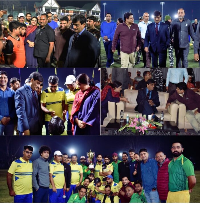 Chief Secretary inaugurates lights at TRC cricket academy ground