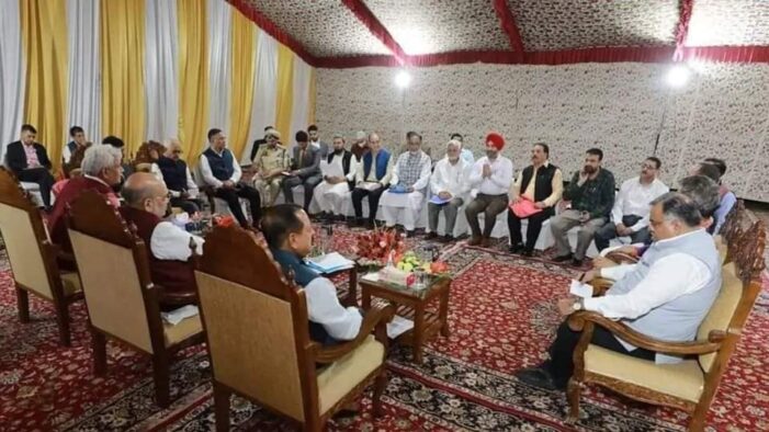 19 delegations meet Union HM Amit Shah at Raj Bhawan