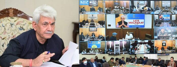 Lt Governor interacts with people, addresses their grievances