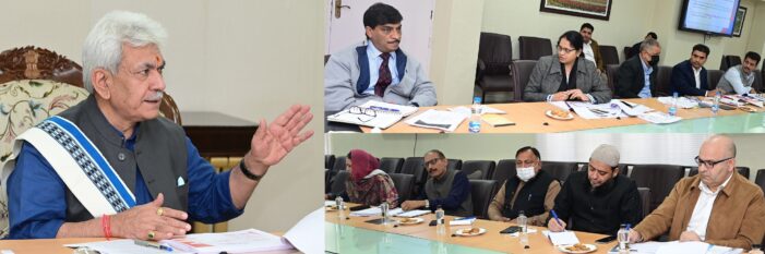 Lt Governor chairs review meeting of Labour & Employment Department