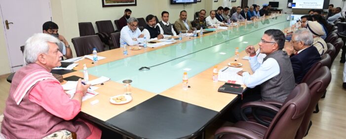 Lt Governor reviews Winter preparedness of various departments across the UT