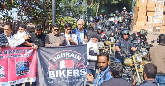 Sarmad flags off Bahrain Bikers’ rally to downtown Srinagar