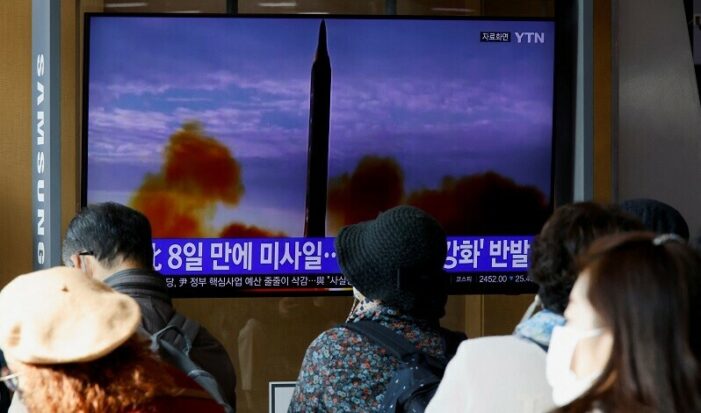 North Korea fires missile hours after warning of ‘fiercer’ military response