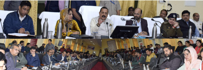 Dr. Jitendra Singh reviews developmental works in district of Ramban in J&K under DISHA meeting