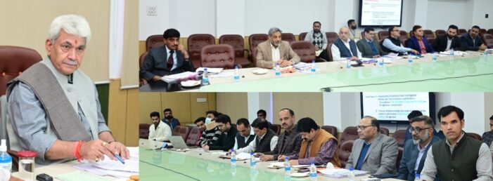 Lt Governor reviews working of Revenue Department