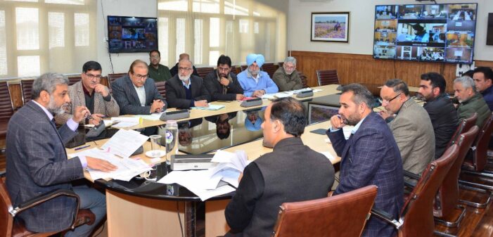 Div Com Kashmir reviews progress of SSCL projects