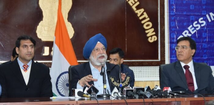 PM’s dream of development in J&K is becoming a reality: Hardeep S. Puri
