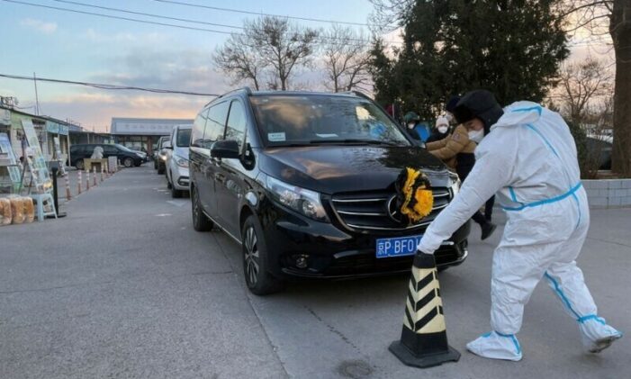 Hearses queue at Beijing crematorium, even as China reports no new Covid deaths