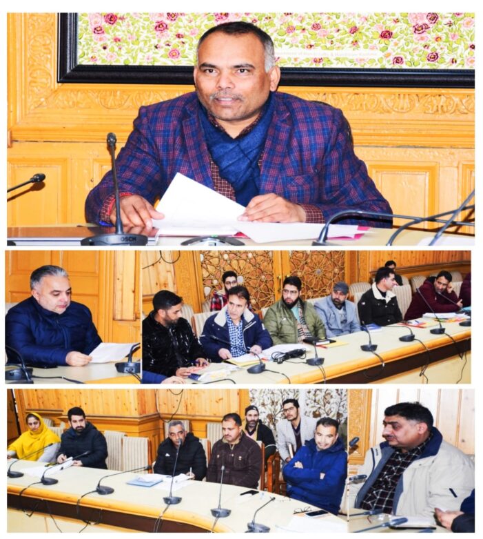 Div Com Kashmir reviews functioning of NCC, cadet status, identification of land for NCC camps