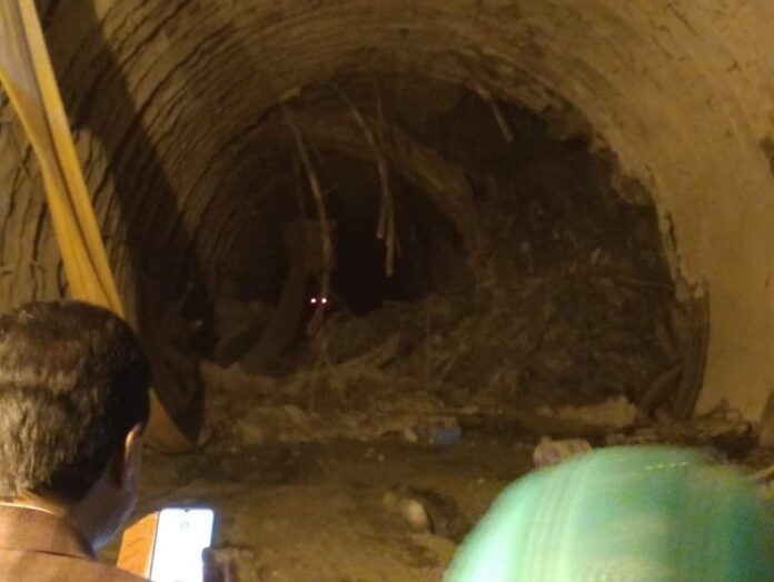 Portion of under-construction tunnel collapses in Ramban, no loss of life reported